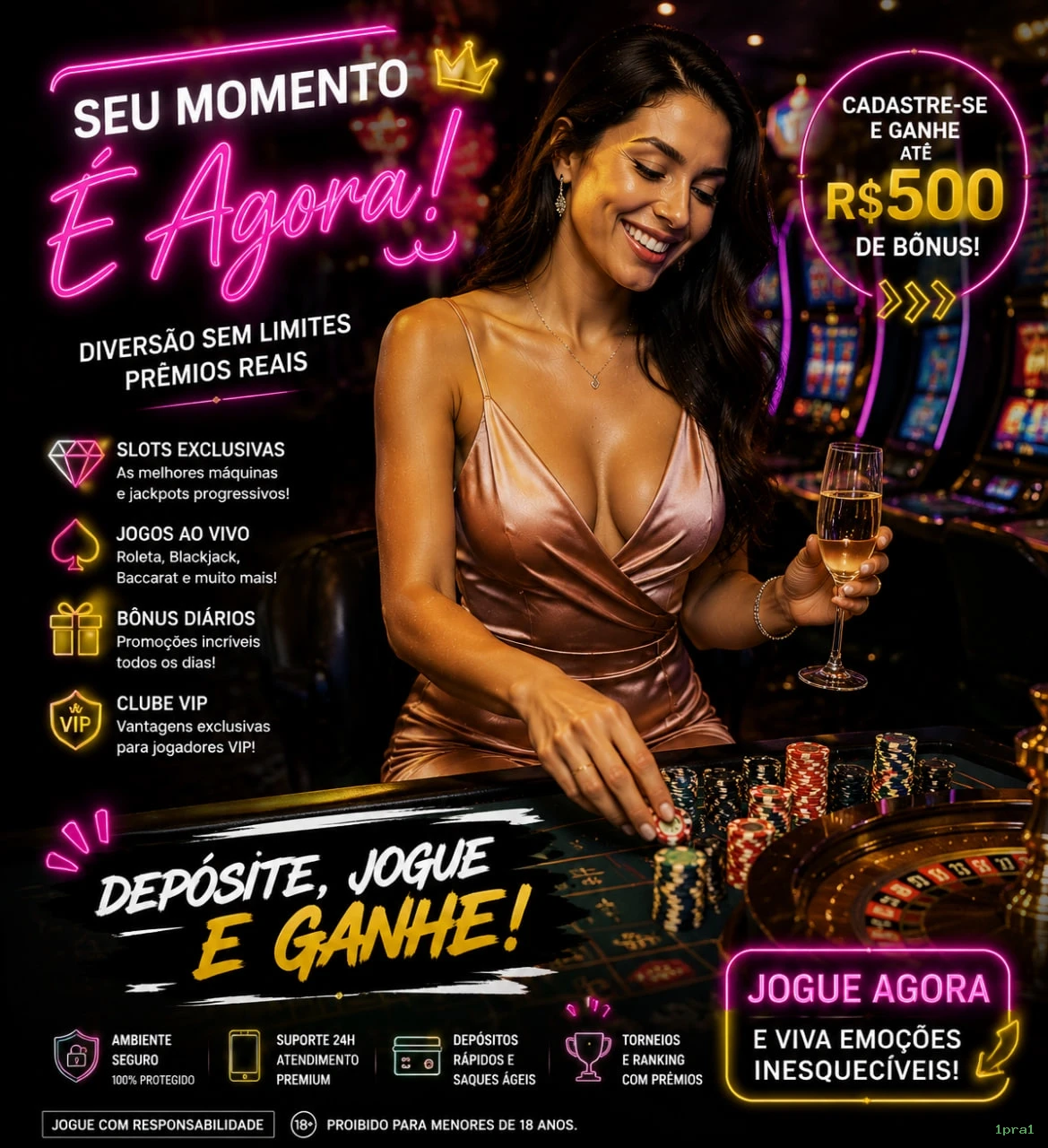1pra1 - Entre no Jogo e Ganhe Muito no Cassino Online Mais Seguro do Brasil!